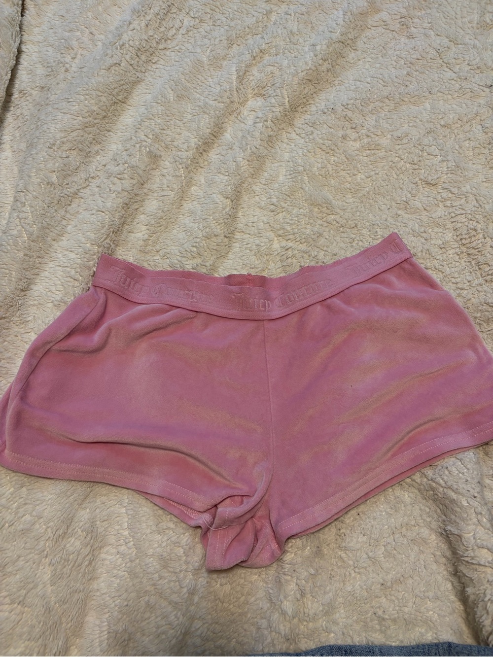 Juicy Couture Pink Velvet Lounge Shorts